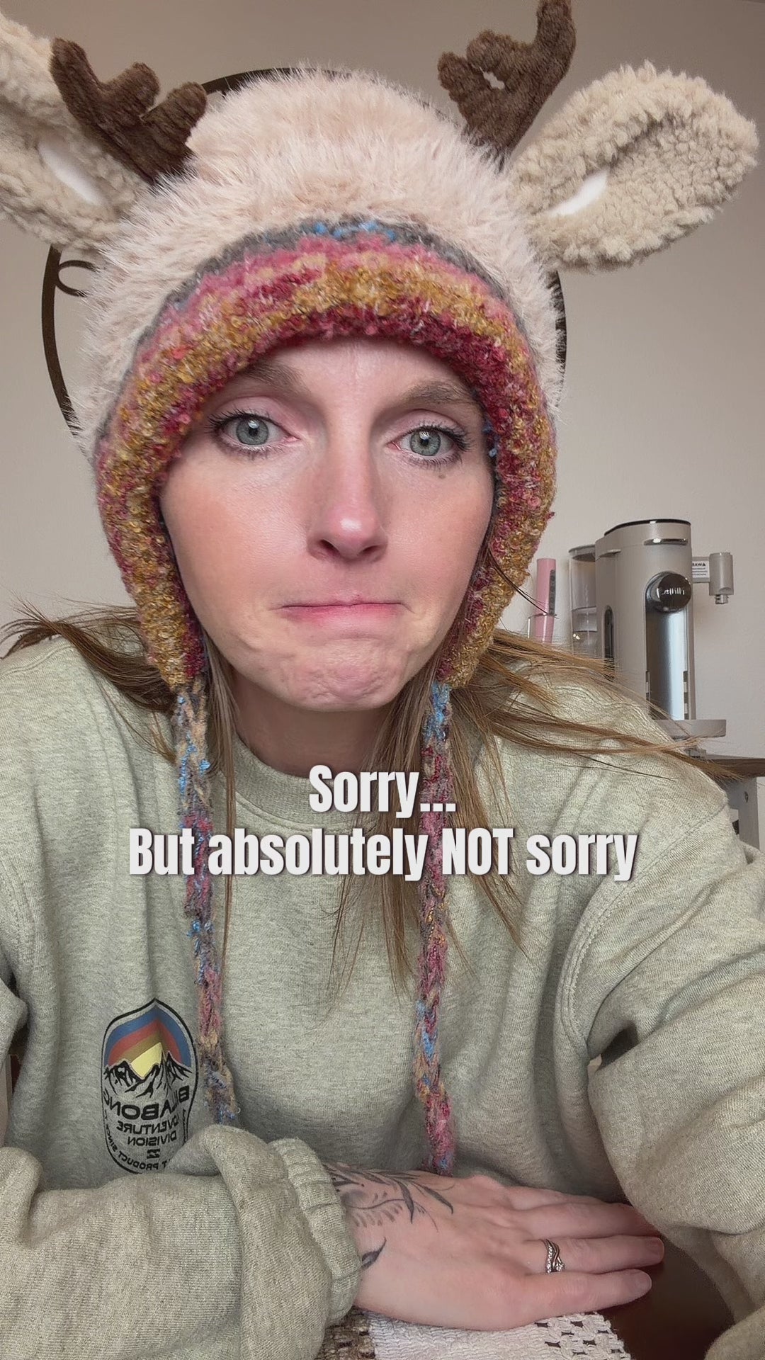 Festive Reindeer Antler Hat™ video